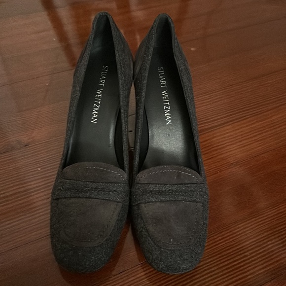 Stuart Weitzman gray heels like new - Picture 2 of 6